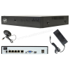  POE NVR rögzítő IP kamerákhoz, 10 csatorna 4K 8MP, 4 POE csatorna PNI House IP710J