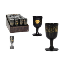  POHÁR MŰANYAG TALPAS FEKETE 4DB babaétkészlet