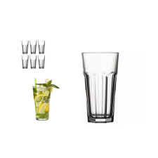  POHÁR ÜVEG CASABLANCA 340ML 6DB bögrék, csészék