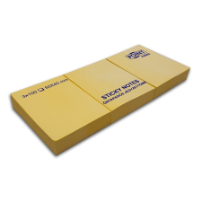 Point 40x50 3db/csomag sárga öntapadós jegyzettömb c20509 jegyzettömb
