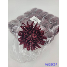  Pók krizantém selyemvirág fej D11cm - Bordó dekorációs kellék