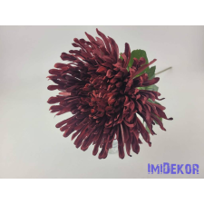  Pók krizantém szálas selyemvirág 72cm - Bordó dekorációs kellék