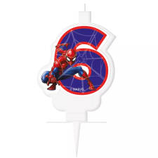 Pókember Marvel 6-os tortagyertya, számgyertya party kellék