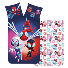  Pókember ovis ágyneműhuzat 100x135 cm 40x60 cm (Spidey Dark) babaágynemű, babapléd