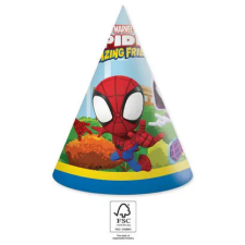 Pókember Spidey parti kalap, csákó 6 db-os FSC party kellék