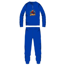  Pókember téli vastag gyerek pizsama - pamut flanel pizsama - középkék - 98