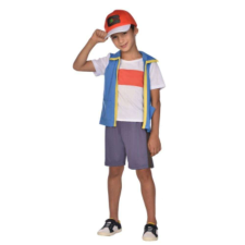 Pokemon Ash jelmez gyerekeknek 4-6 éves korig 110 cm jelmez