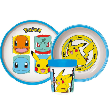  Pokémon csúszásmentes étkészlet, micro műanyag szett babaétkészlet