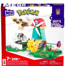 Pokemon építőkészlet falu szélmalom barkácsolás, építés