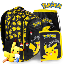  Pokemon iskolatáska, hátizsák SZETT - Black iskolatáska