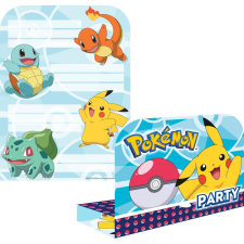 Pokemon Pokémon Initial party meghívó 8 db-os party kellék