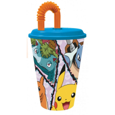 Pokemon Pokémon szívószálas pohár, műanyag 430 ml party kellék