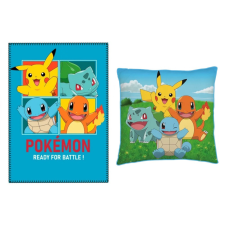 Pokémon polár takaró és párna szett, 2 részes (Blue) lakástextília