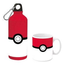 Pokémon porcelán bögre és alumínium kulacs szett kulacs, kulacstartó