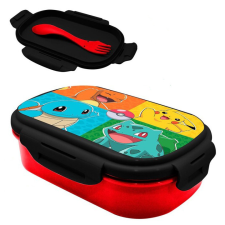  Pokémon szendvicsdoboz + evőeszköz szett uzsonnás doboz