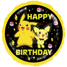 Pokémon Thunder fólia lufi 43 cm party kellék