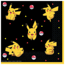 Pokémon Thunder szalvéta 16 db-os 33x33 cm papírárú, csomagoló és tárolóeszköz