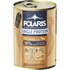 Polaris Single Protein Paté konzerv kutyáknak csirke, 6x400 g kutyaeledel