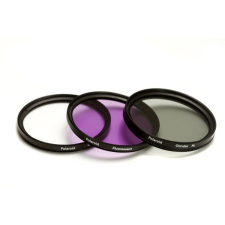 Polaroid szûrõszett (UV, CPL, FLD) + 4 db-os szûrõtok 62 mm objektív szűrő