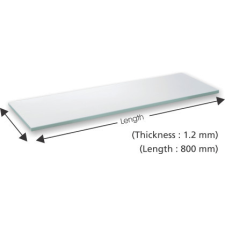  POLC FÉM FEHÉR 250*800MM bútor
