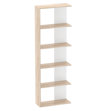  Polcállvány, sonoma tölgy/fehér, AGATIO bútor