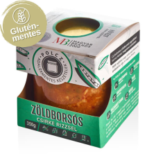 Polcz zöldborsós csirke rizzsel adalékmentes készétel 350 g alapvető élelmiszer