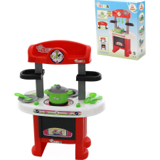 Polesie Toys Bu-bu konyha hanggal, 58cm, PIROS konyhakészlet