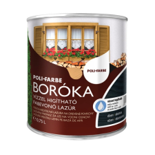 Poli-Farbe Boróka lazúr - ében - 0,75 l favédőszer és lazúr