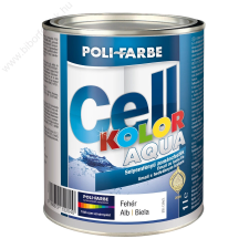 Poli-Farbe Cellkolor Aqua selyemfényű zománcfesték fehér 1l zománcfesték