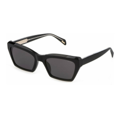 Police Női napszemüveg Police SPLG22 0700, fekete, négyszögletes, 56 mm