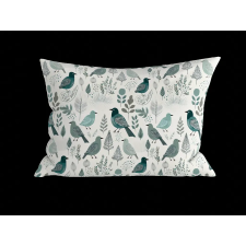  Poliészter-pamut párnahuzat LEAFBIRD POLY 50x70 cm, fehér-zöld lakástextília