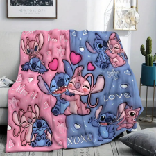Poliészter takaró szív motívumokkal 100x150 cm YT1291444 lakástextília