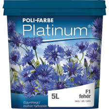 POLIFARBE PLATINUM PLATINUM BELTÉRI FALFESTÉK 5L FEHÉR F1 DISZPERZIÓS fal- és homlokzatfesték