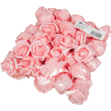  Polifoam rózsa fej virágfej habvirág 4 cm rózsaszín habrózsa dekorációs kellék