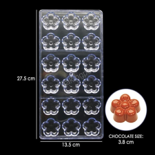 Polikarbonát bonbon forma-Virágok sütés és főzés