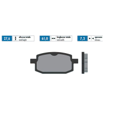 POLINI Eredeti GY6 fékbetétek Polini Futómű és fék alkatrészek Fékbetétek (tárcsafék) egyéb motorkerékpár alkatrész