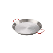 Polírozott acél paella szeletsütő 40cm edény