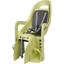Polisport hátsó gyerekülés Groovy RS Plus, dönthető, vázra szerelhető, világos zöld/szürke kerékpáros kerékpáros gyermekülés