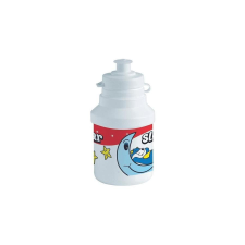 Polisport Junior Sleepy Bear gyerek kulacs, 300 ml, pattintós, fehér-piros kulacs, kulacstartó