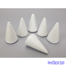  Polisztirol kúp 6cm 6db/csomag dekorációs kellék