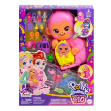 Polly Pocket kompakt majom táska játékfigura
