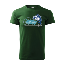  Póló A legjobb horgász!  mintával Zöld 3XL egyedi ajándék