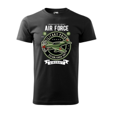 Póló Air force mintával - Fekete XL méretben ajándéktárgy