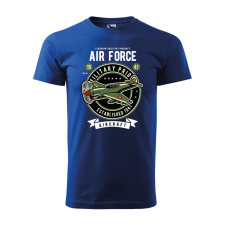  Póló Air force  mintával Kék S egyedi ajándék