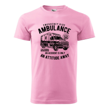  Póló Ambulance mintával - Rózsaszín XL méretben ajándéktárgy