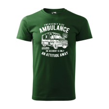 Póló Ambulance mintával - Zöld XXXL méretben ajándéktárgy