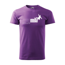 Póló Apu ma bebaszik mintával - Lila XXXL méretben ajándéktárgy