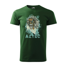  Póló Aztec  mintával Zöld 4XL egyedi ajándék