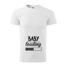  Póló Baby loading  mintával Fehér XL egyedi ajándék