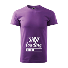 Póló Baby loading mintával - Lila XL méretben v1 ajándéktárgy
